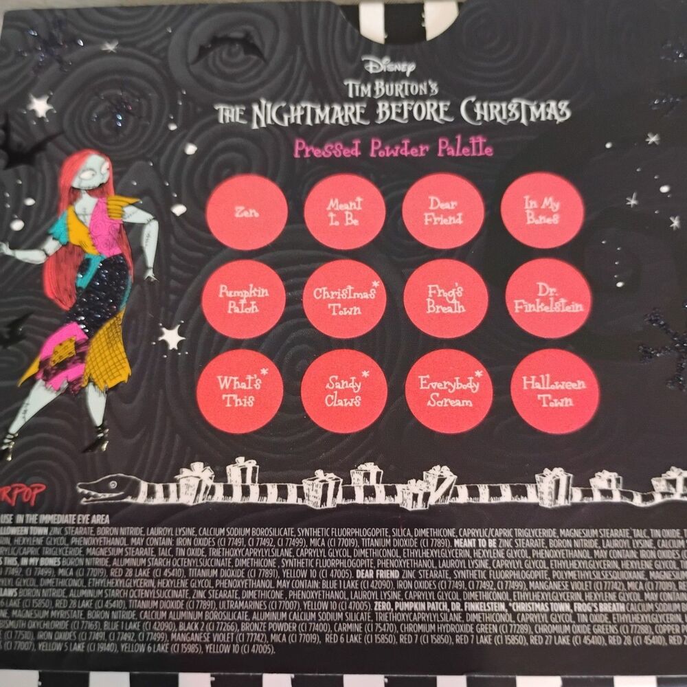 COLOURPOP Disney Nightmare Before Christmas 2021 Eyeshadow Palette NEW - Picture 6 of 8